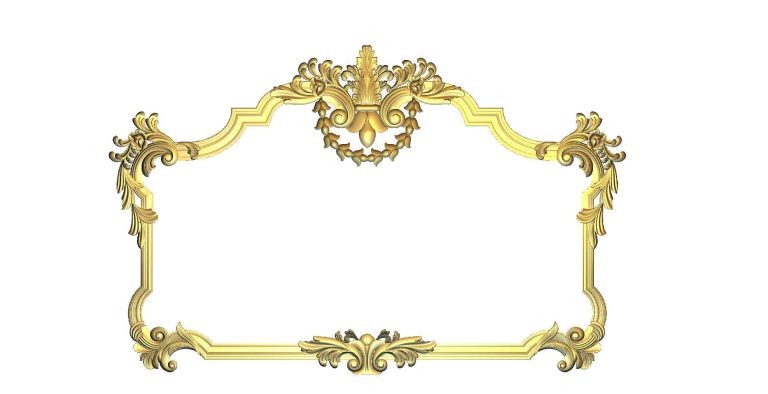 Arc mirror frame