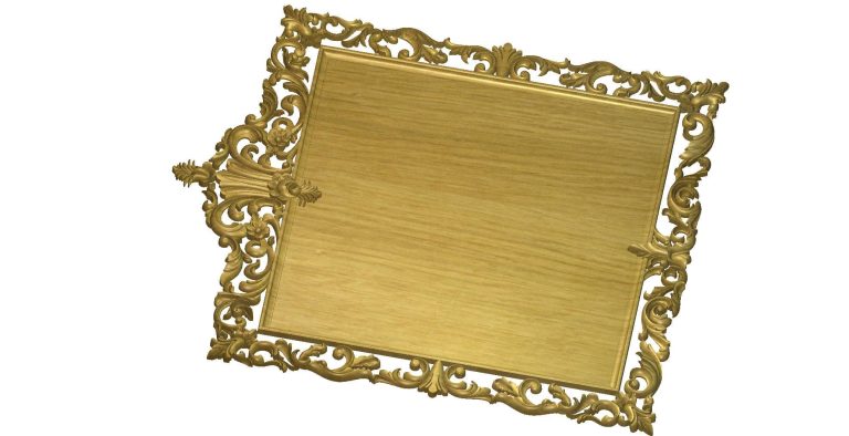 Back base mirror frame