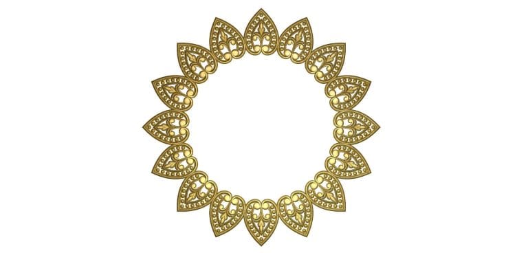 Circle phan mirror frame