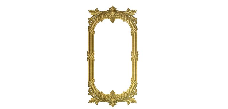 Double tajj mirror frame