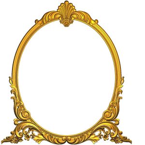 Mini circle mirror frame
