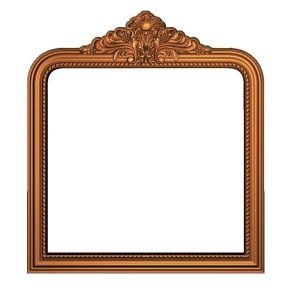 Top column mirror frame