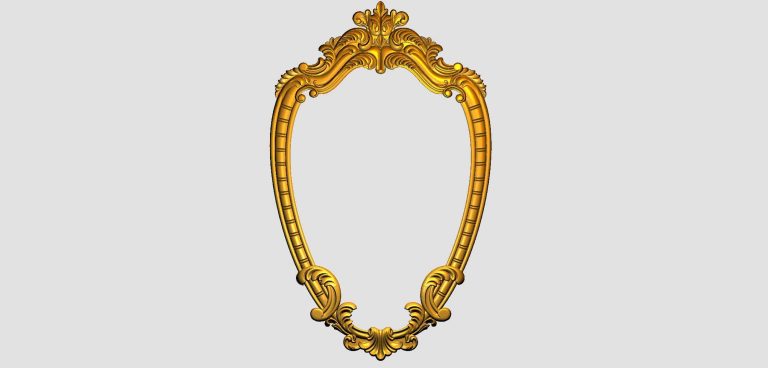 Vovel carving Mirror frame